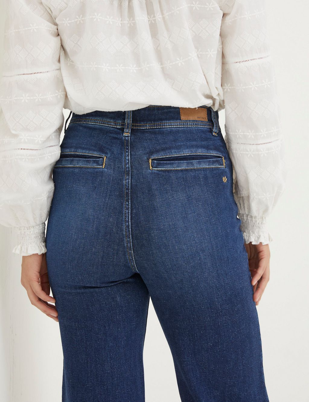 Mid Rise Wide Leg Cropped Jeans 5 of 5