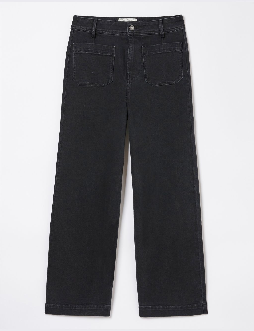 Mid Rise Wide Leg Cropped Jeans | FatFace | M&S