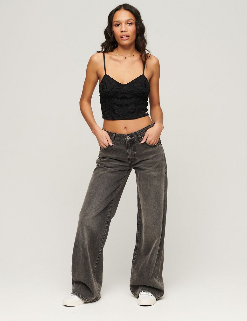 Mid Rise Wide Leg Jeans 3 of 6