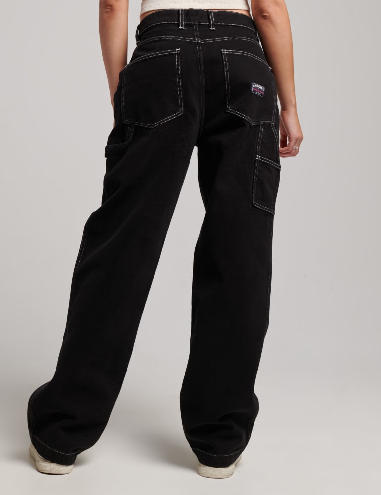 Mid Rise Wide Leg Jeans Superdry M S