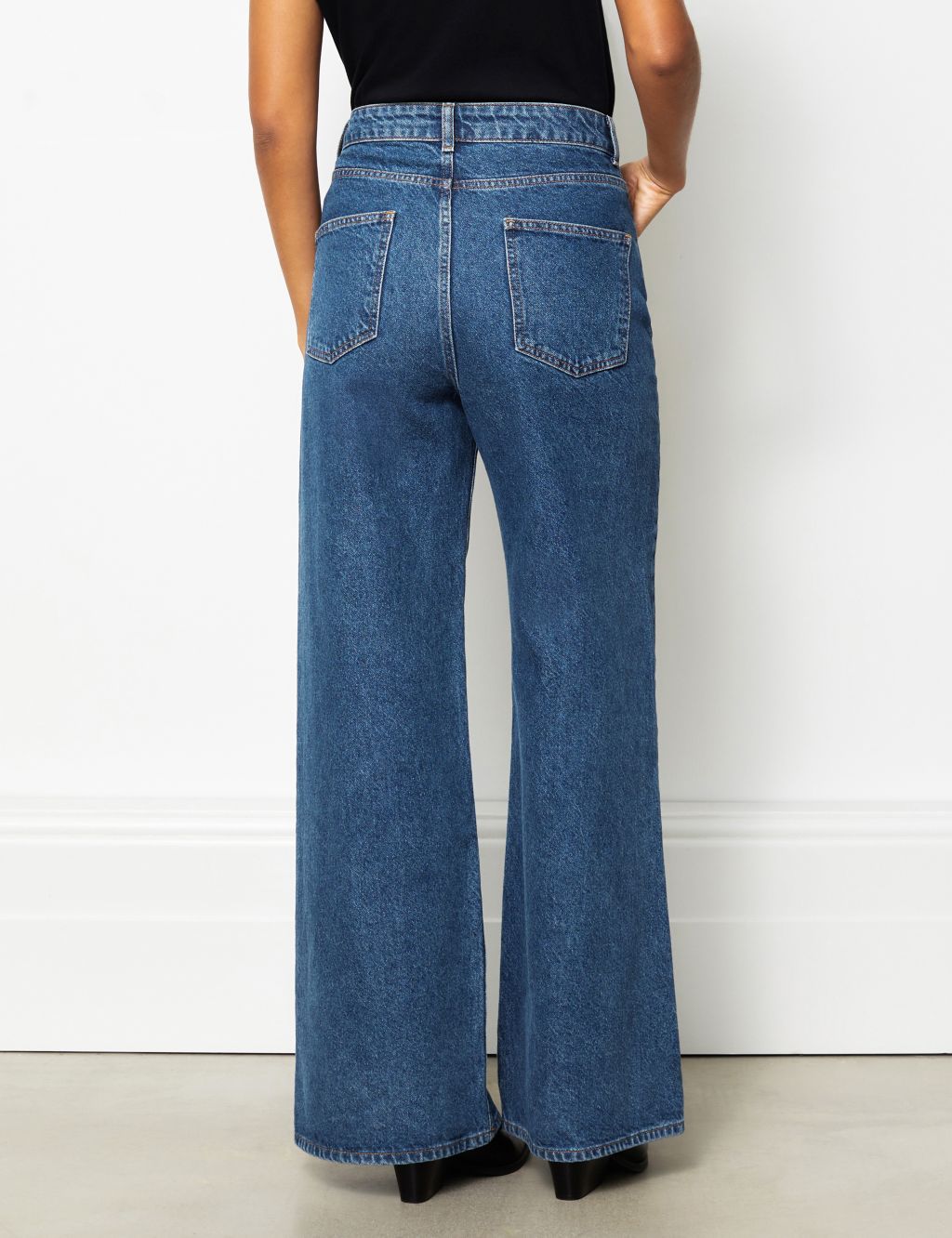 Mid Rise Wide Leg Jeans 2 of 4