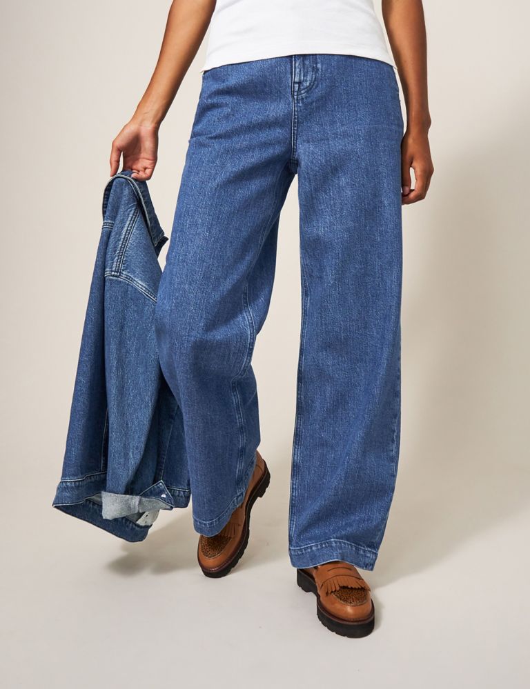 Mid Rise Wide Leg Jeans 1 of 5