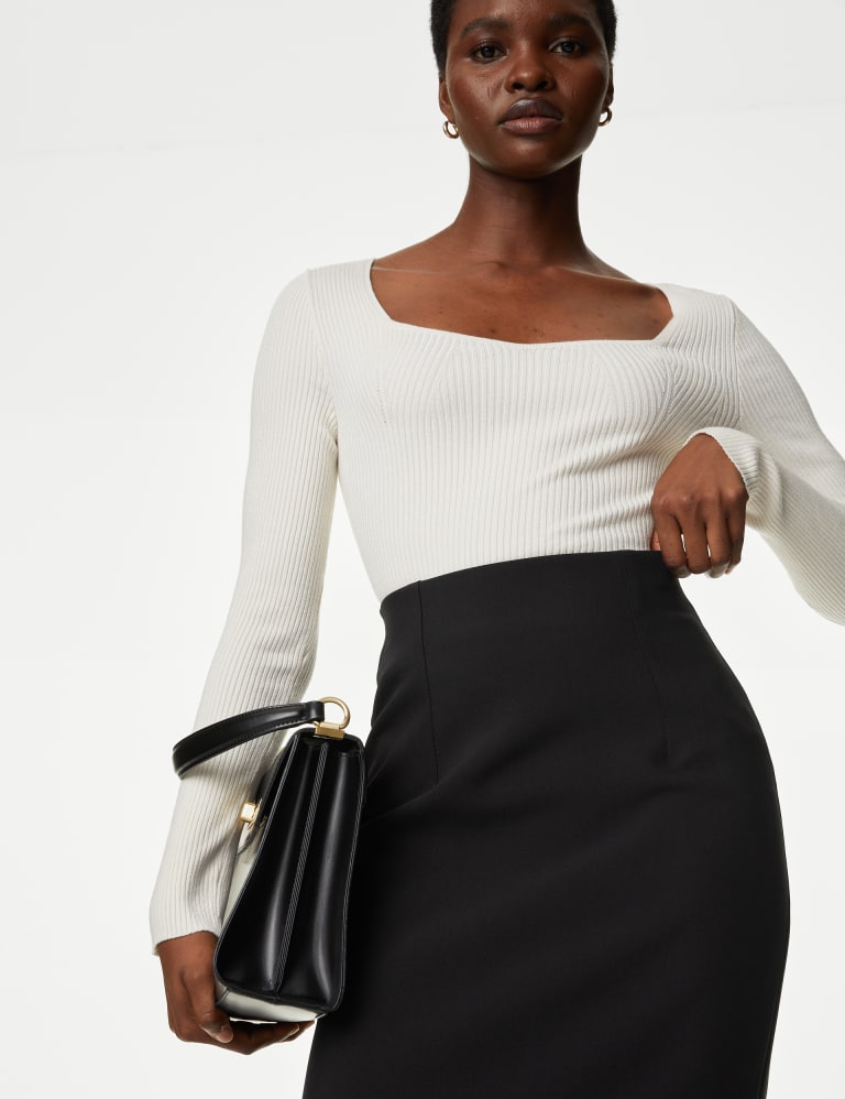 Faux leather skirt m&s sales