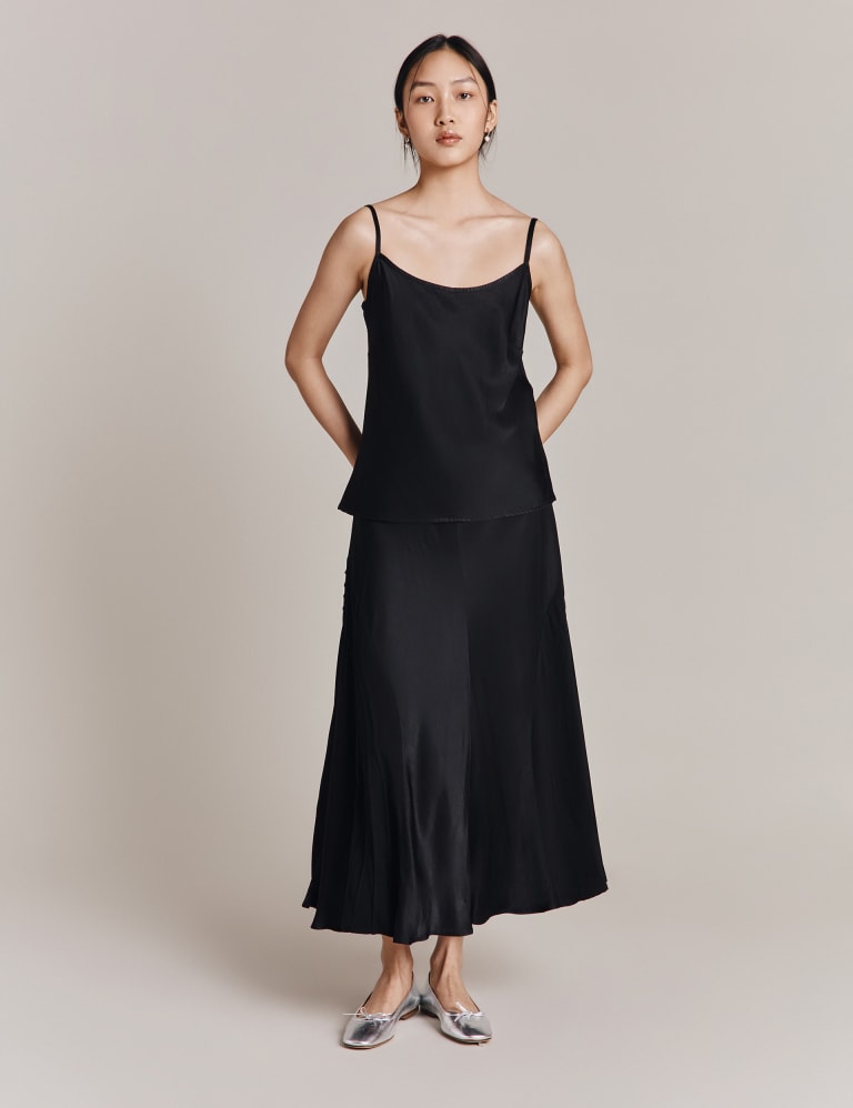 Plisse Midaxi Slip Skirt, M&S Collection