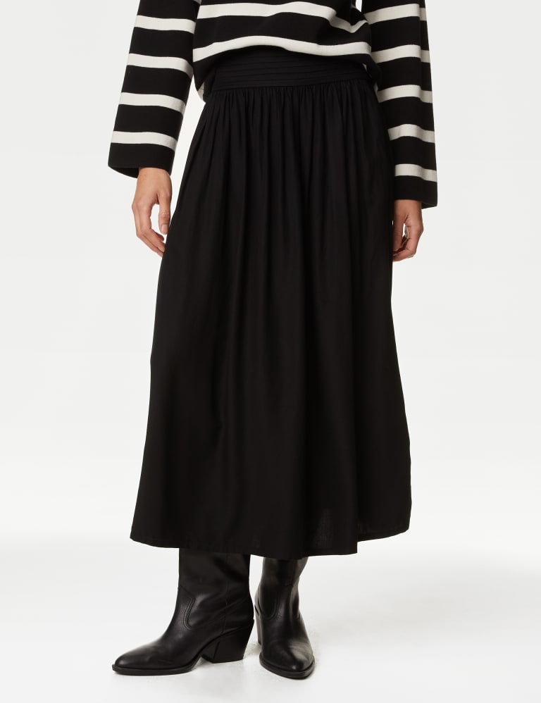 Black cord 2025 skirt m&s