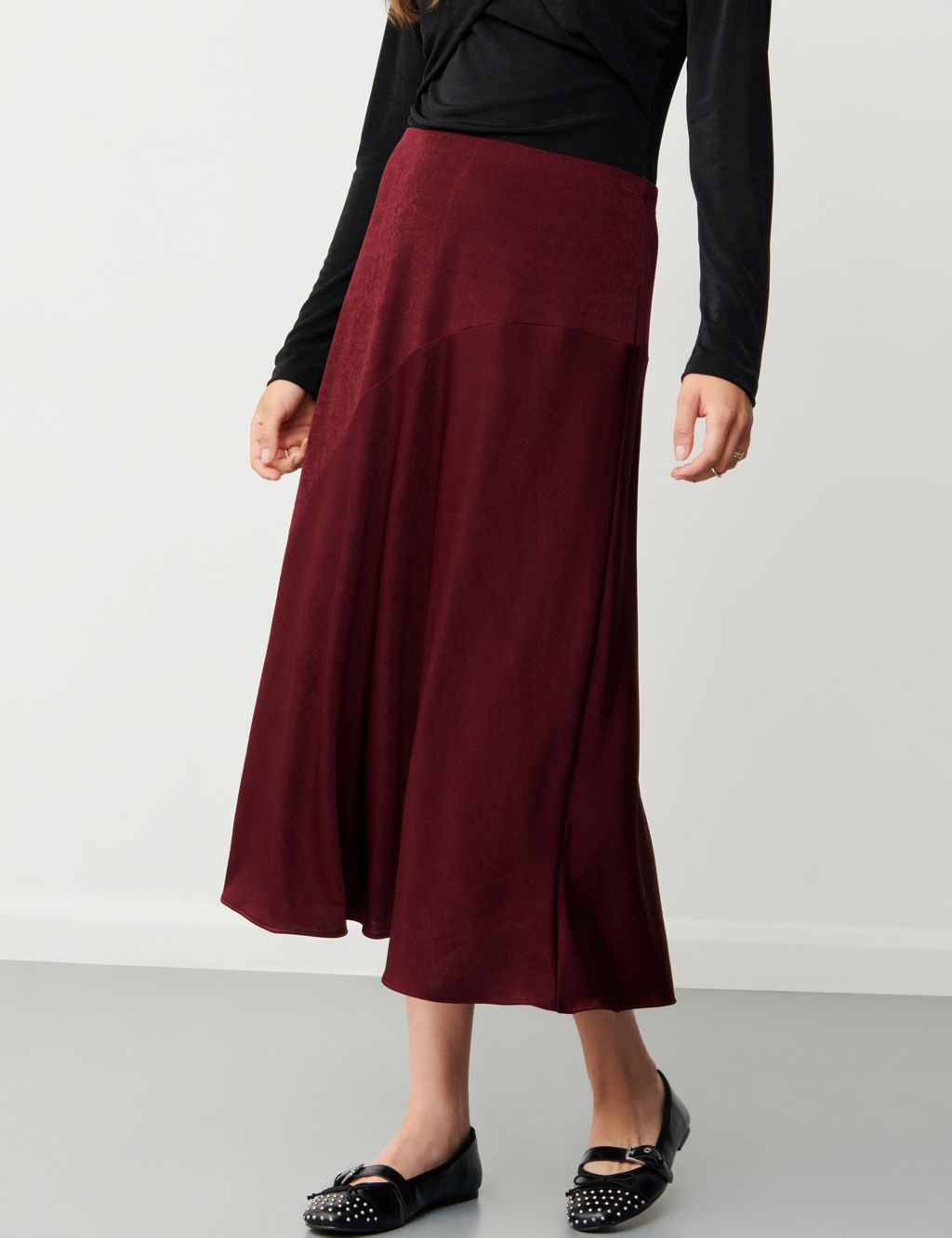 Midi A-Line Skirt 2 of 4
