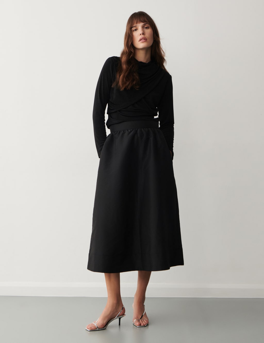 Midi A Line Skirt Finery London M S