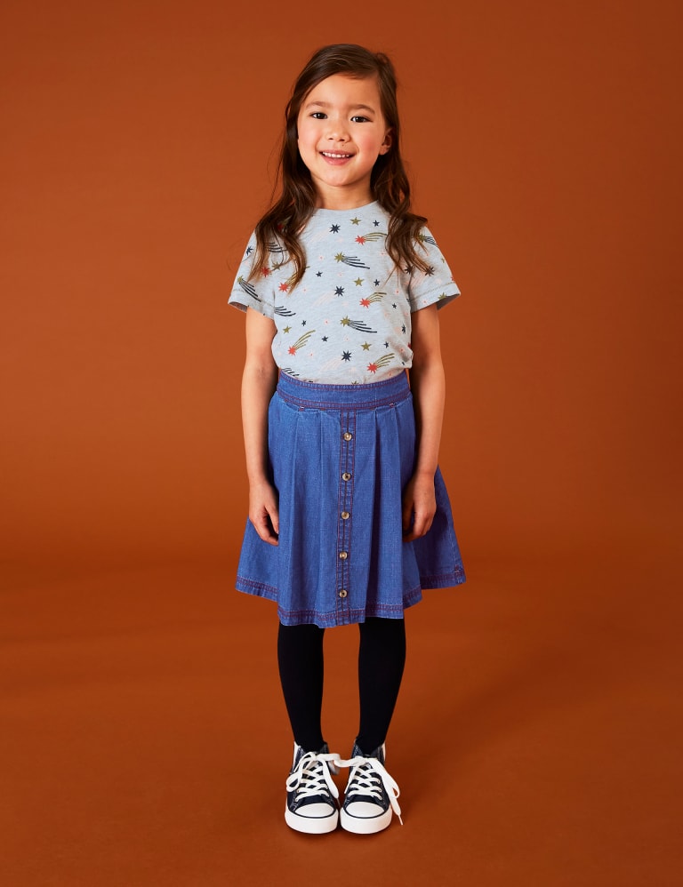 Midi Denim Skirt (3 - 10 Yrs) 1 of 5