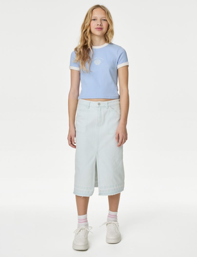Midi Denim Skirt (6-16 Yrs) 1 of 5