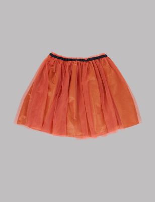Midi Mesh Tutu A-Line Skirt (5-14 Years) Image 2 of 3