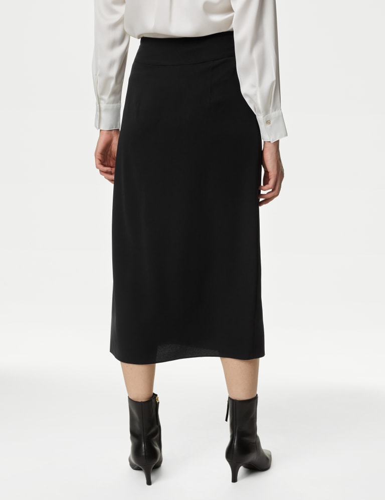 Black midi pencil on sale skirt