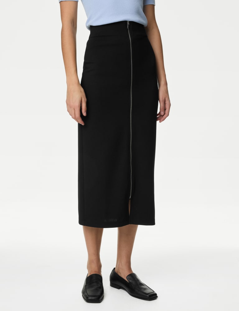 High waisted midi pencil skirt online