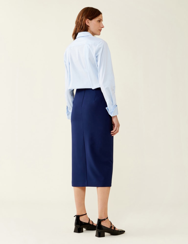 Marks and spencer hotsell navy blue pencil skirt