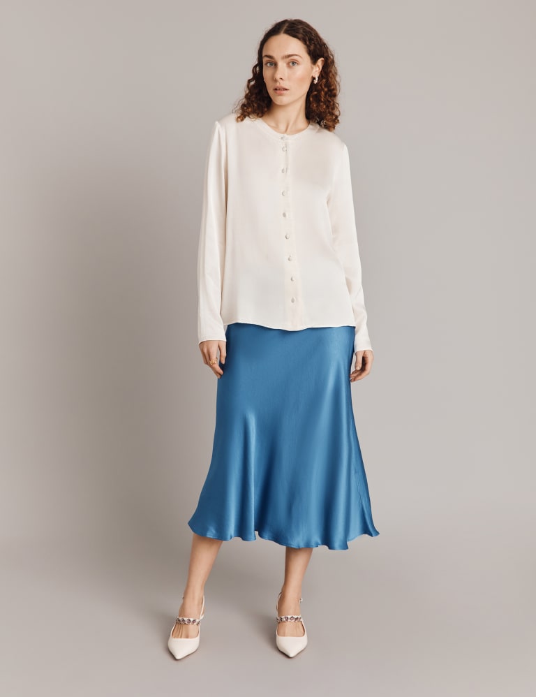 Midi Slip Skirt