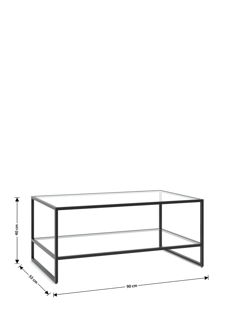Marks and spencer glass coffee hot sale table