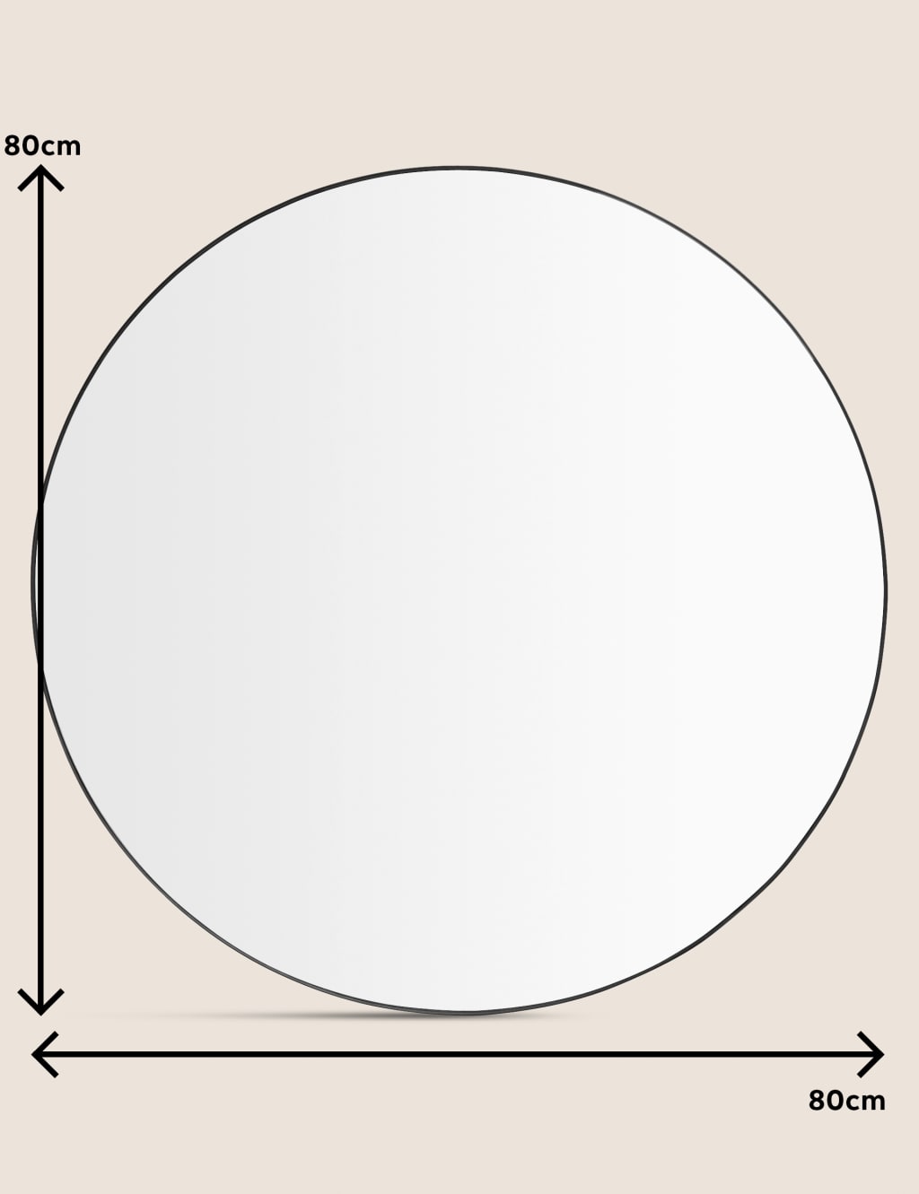 Milan Large Round Mirror M&S Collection M&S