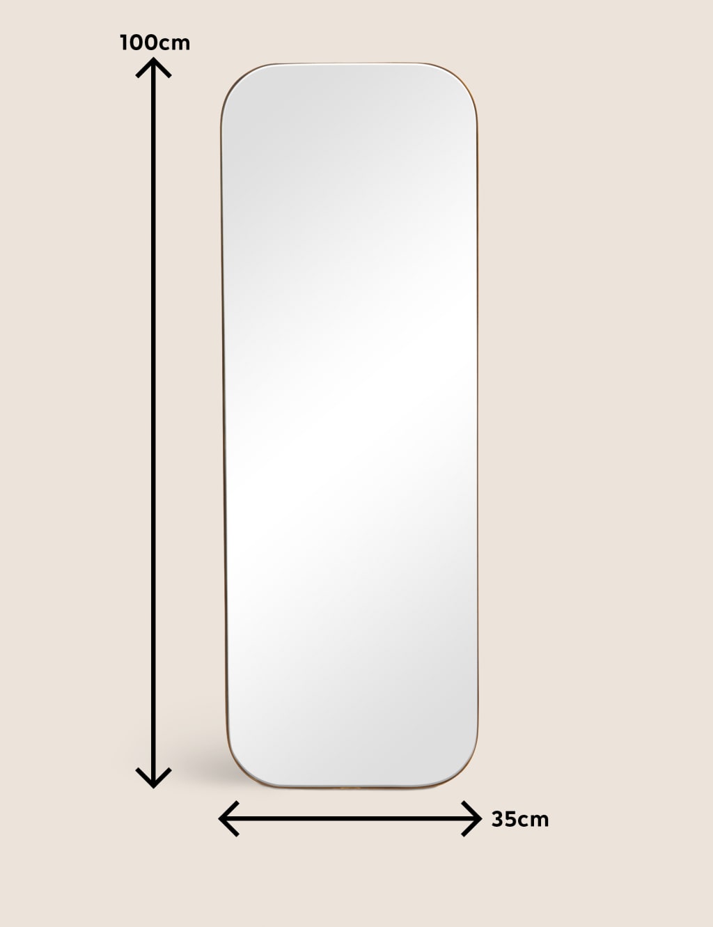 Milan Oblong Mirror 2 of 3