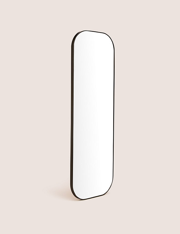 Milan Oblong Wall Mirror M S, Large White Oblong Mirror