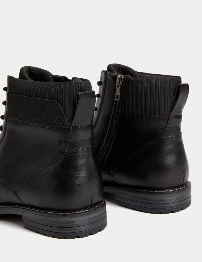 Military Side Zip Casual Boots