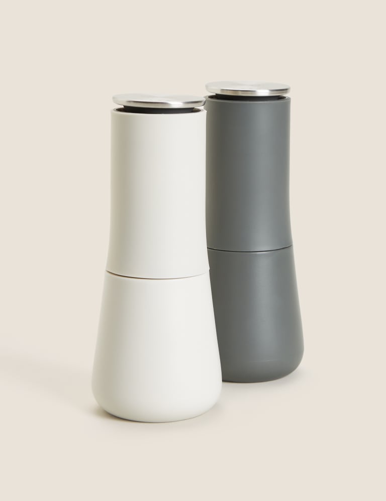 Grey salt and pepper mill top