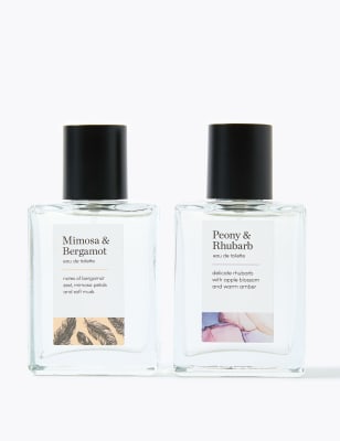 Mimosa & Bergamot and Peony & Rhubarb Duo | M&S Collection | M&S