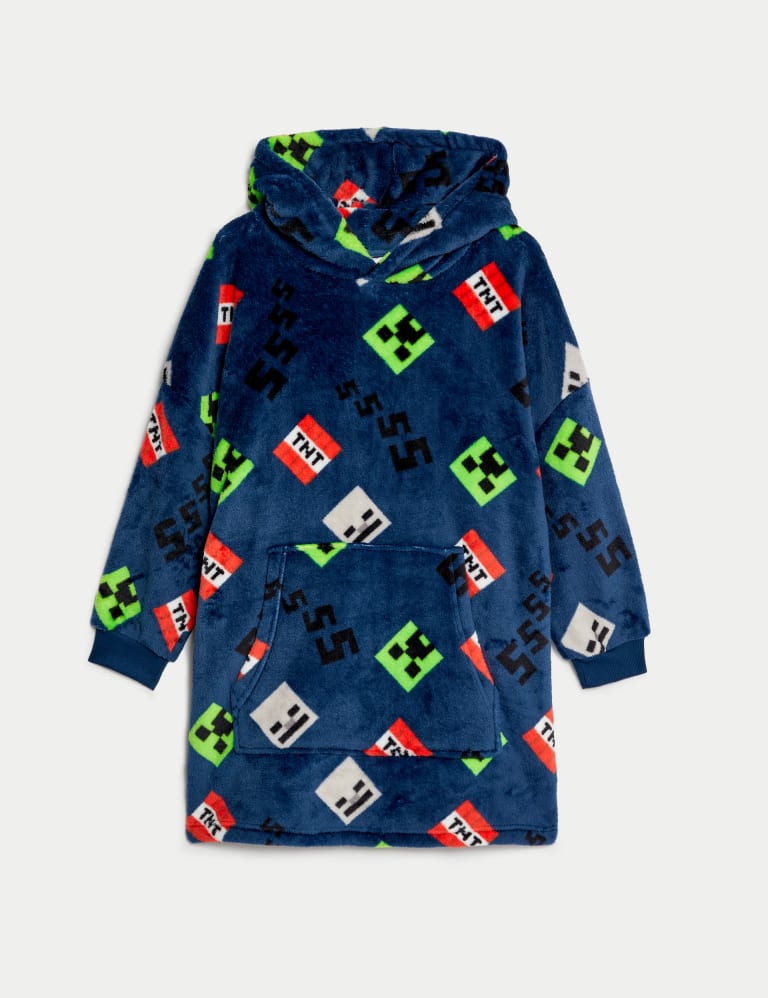 Minecraft Fleece Oversized Hoodie 7 16 Yrs