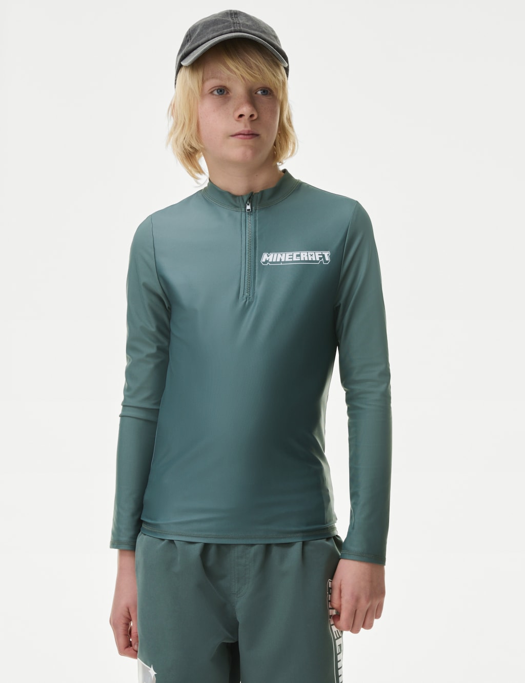 Minecraft™ Long Sleeve Rash Vest (6-16 Yrs) 3 of 6