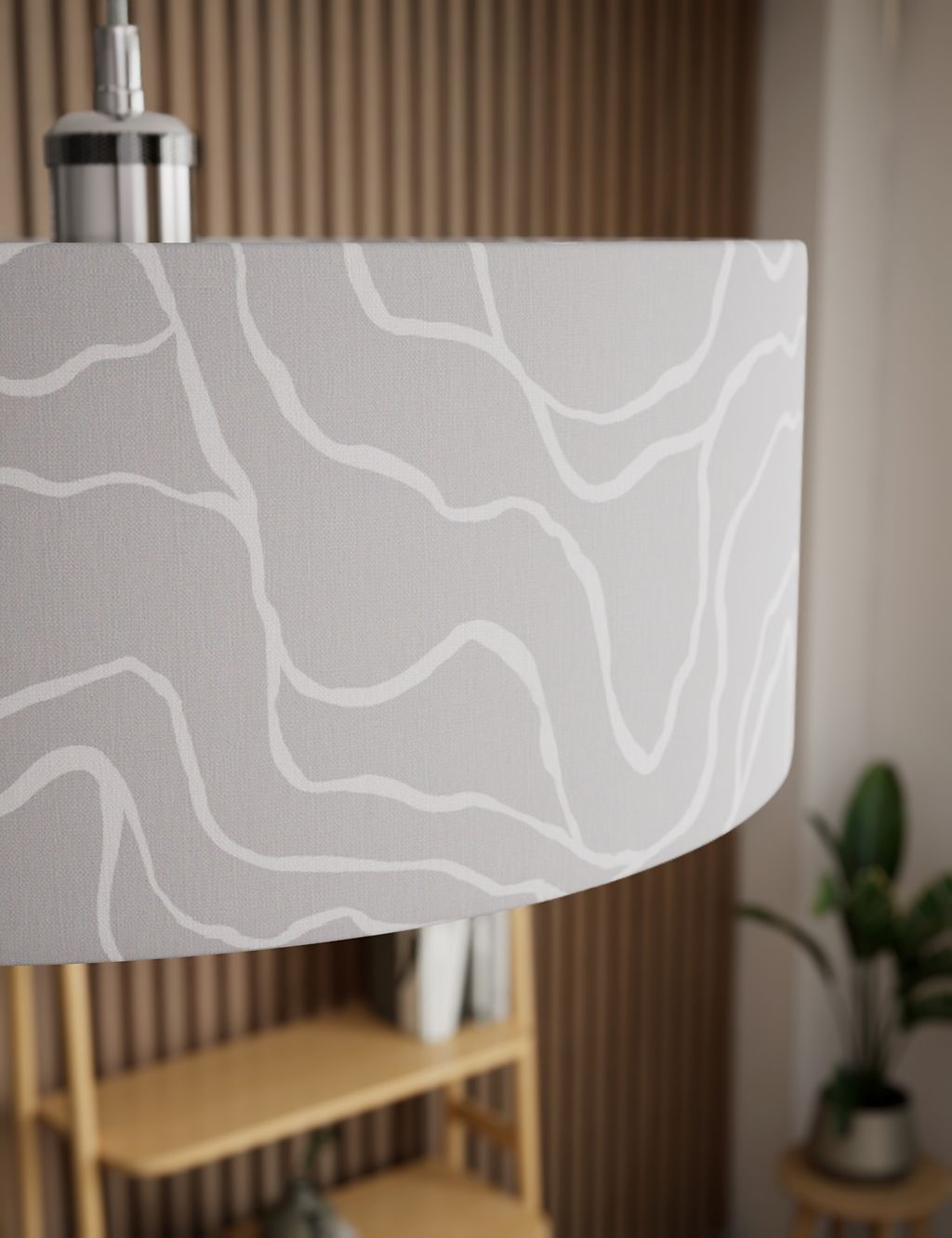 Mineral Wave Drum Lamp Shade 8 of 8
