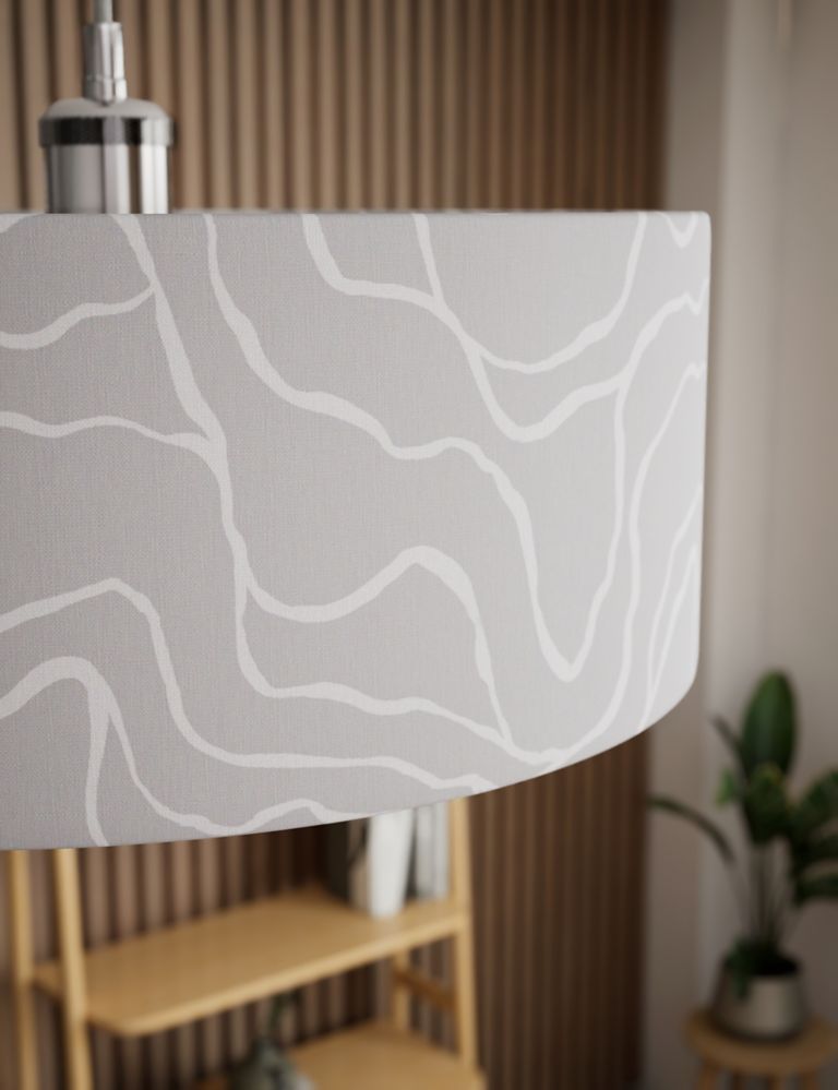 Mineral Wave Drum Lamp Shade 5 of 8