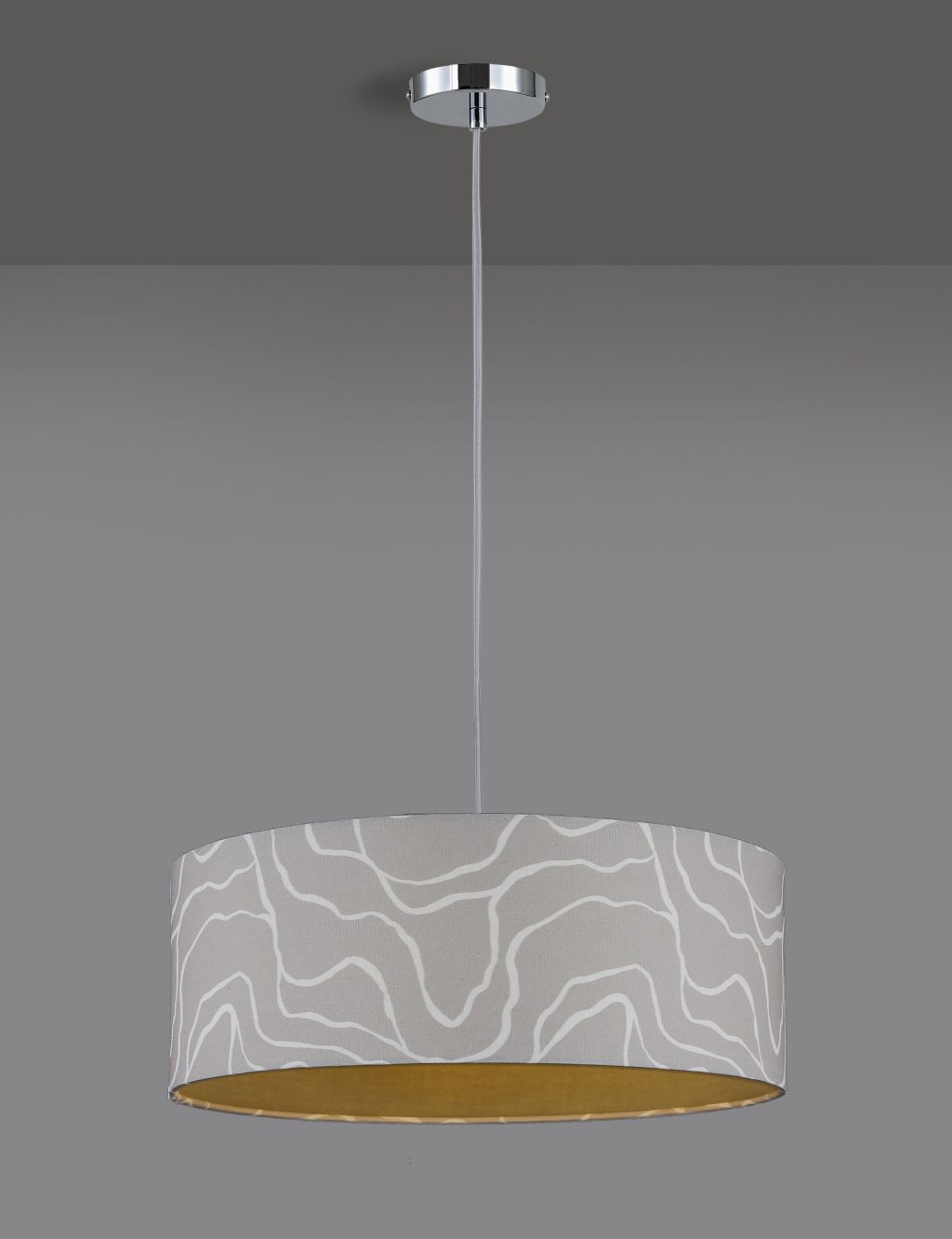 Mineral Wave Drum Lamp Shade 6 of 8