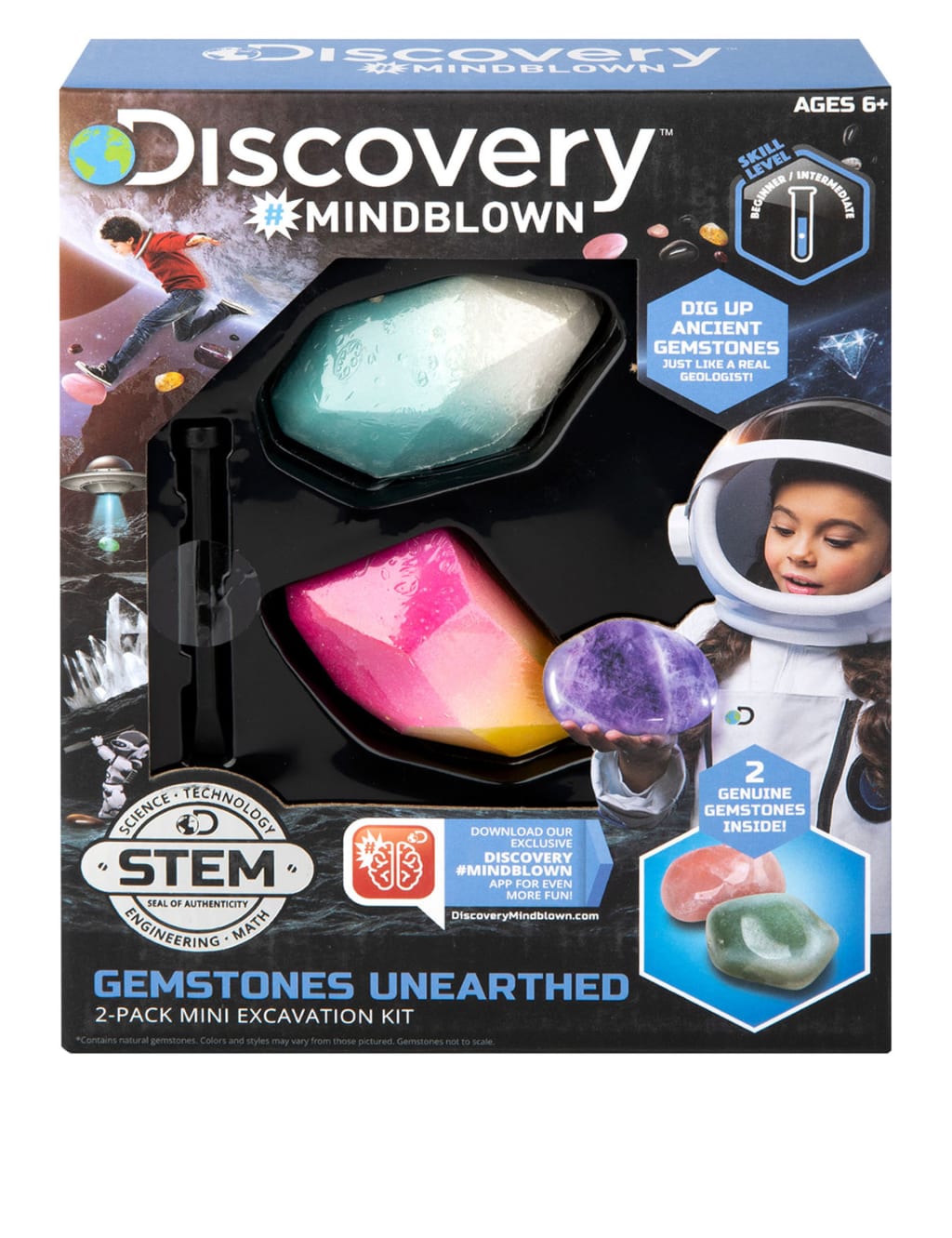 Kids Unique DIY Planet Gemstone Dig Mineral Gem Excavation Kit