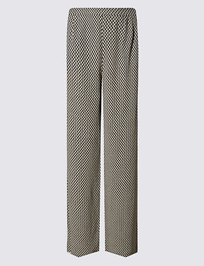 Mini Geometric Print Wide Leg Trousers Image 2 of 3