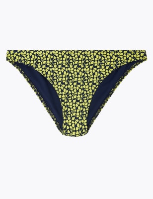 leaf print bikini bottoms