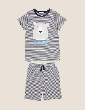 Mini Me Bear Cub Short Pyjama Set (1-16 Yrs) Image 2 of 5