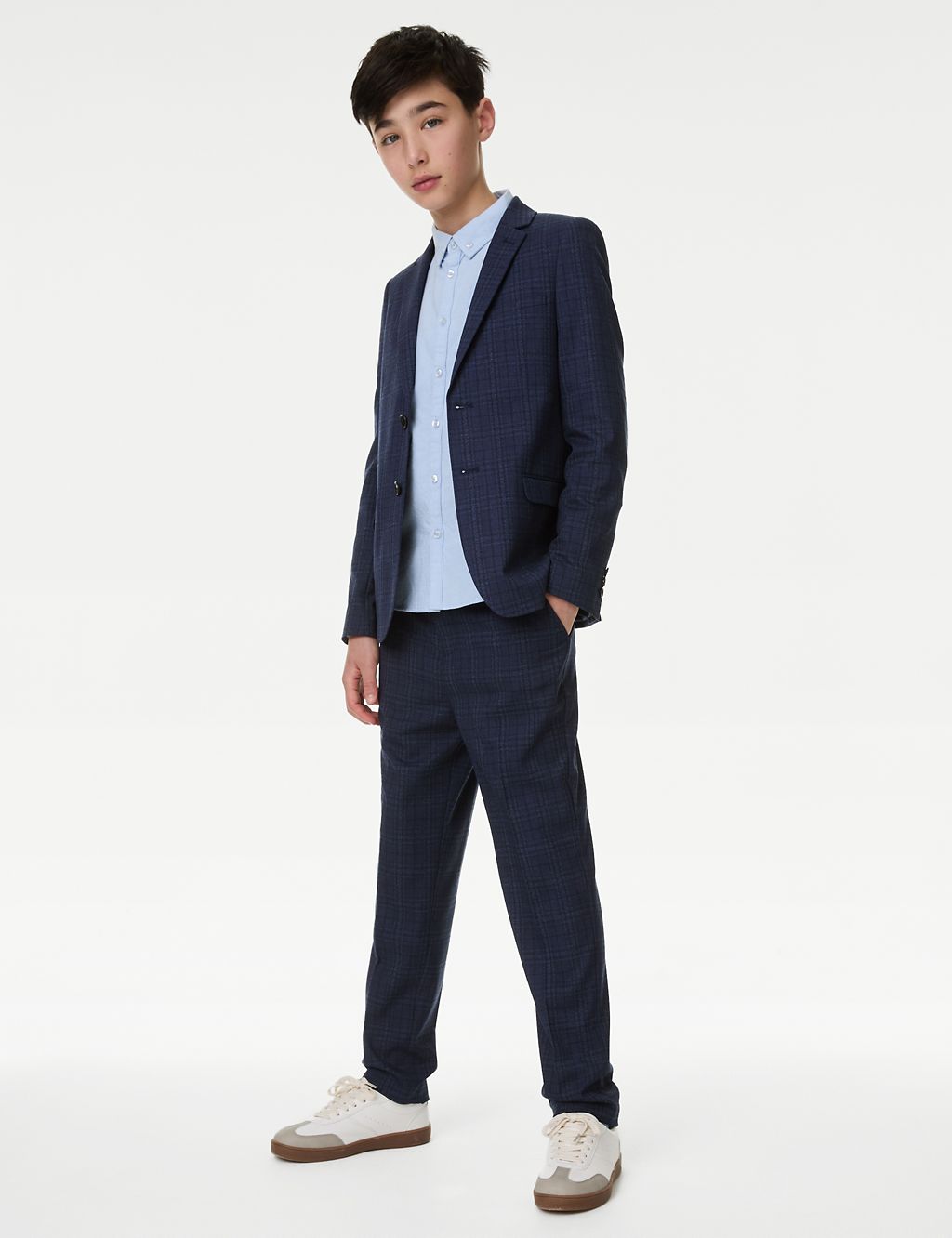 Mini Me Checked Suit Trousers (2-16 Yrs) 3 of 7