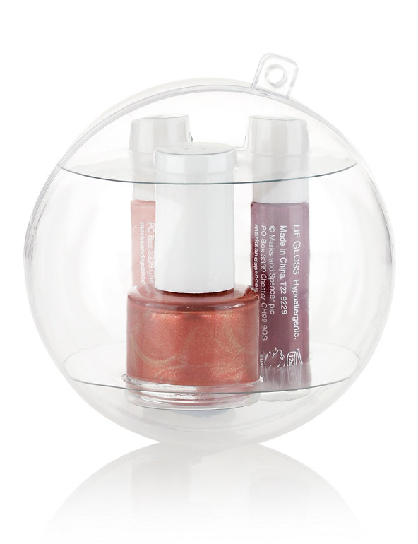 Mini Nail Polish & Lip Gloss Collection in Bauble Image 1 of 2
