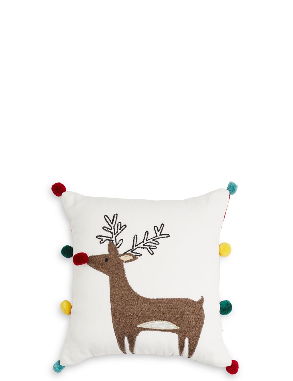 Mini Novelty Reindeer Cushion 1 of 2