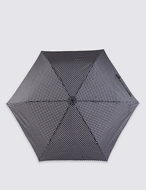 Mini Polka Dot Compact Umbrella with Stormwear™ Image 2 of 3
