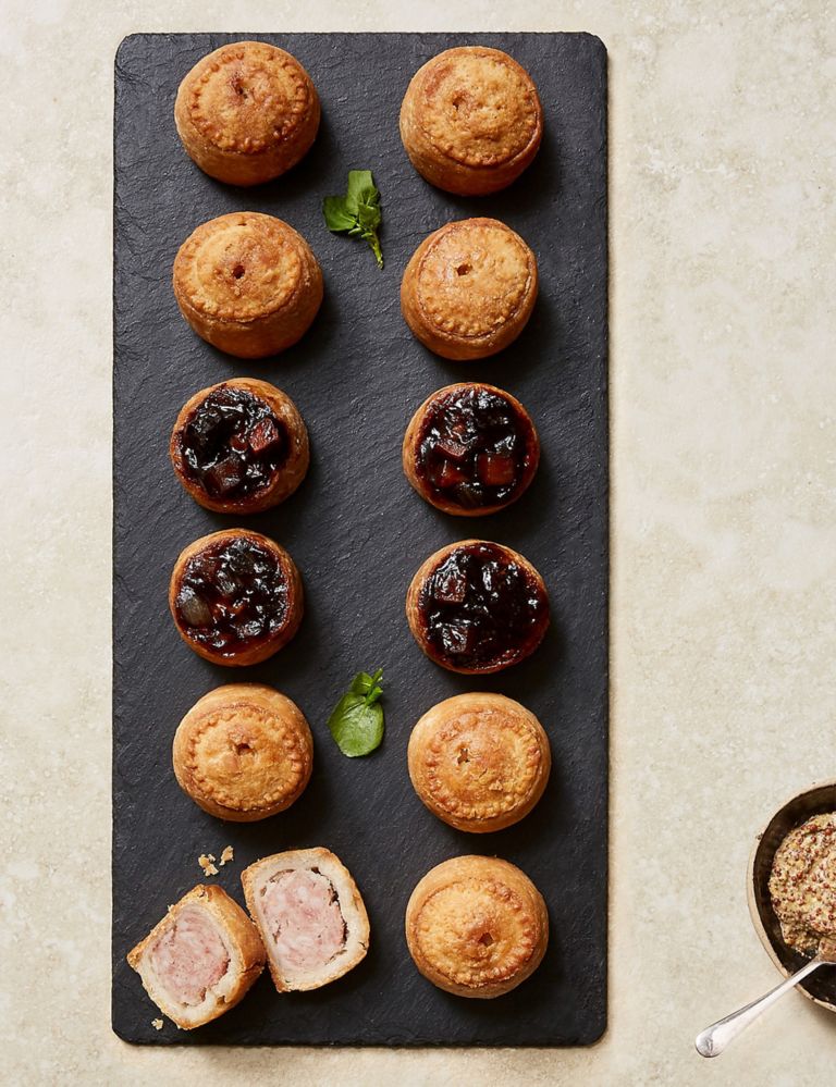 Mini Pork Pie Selection (12 Pieces) - (Last Collection Date 30th September 2020) 1 of 4