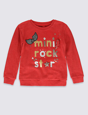 Mini Rock Star Sweatshirt (1-7 Years) Image 2 of 3