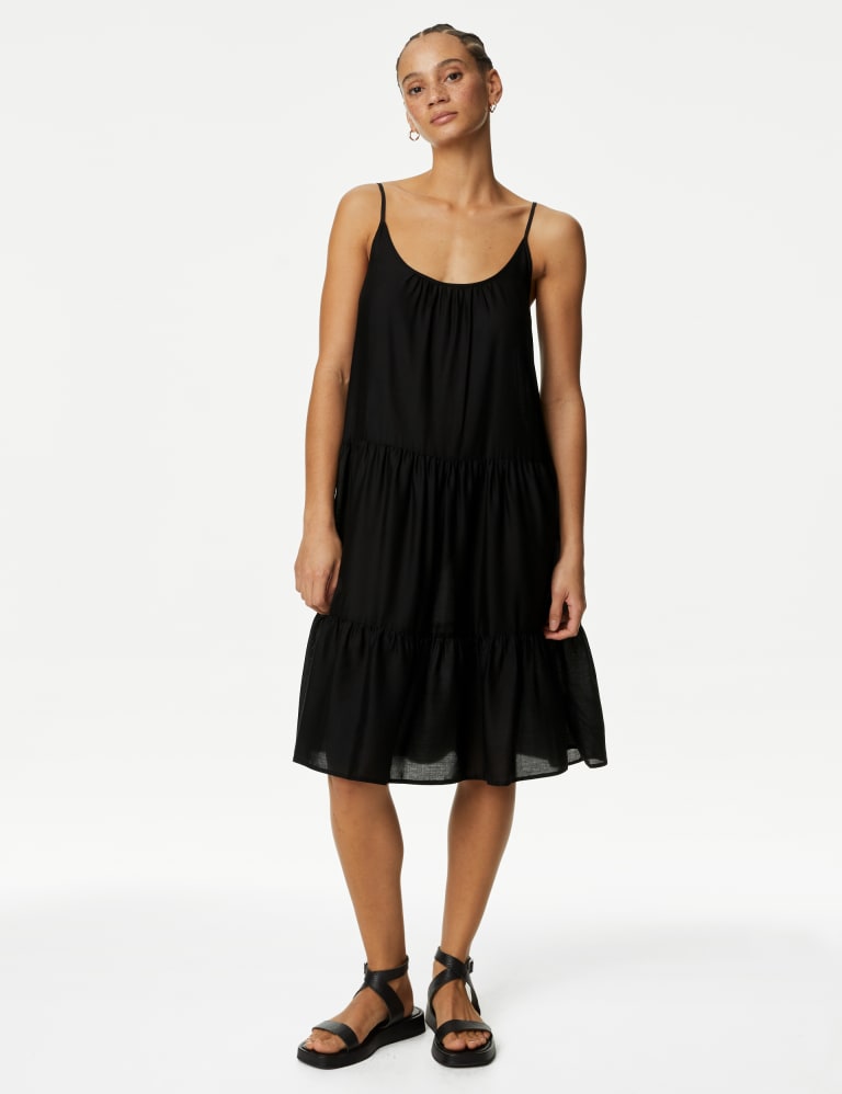 Black midi clearance beach dress