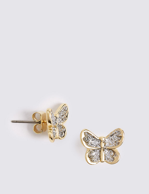 Miniature Butterfly Earrings Image 1 of 2