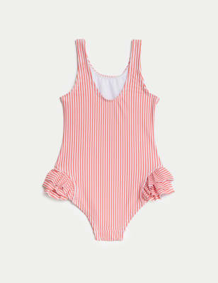 Minnie Mouse™ Striped Swimsuit (2-8 Yrs) Image 2 of 3