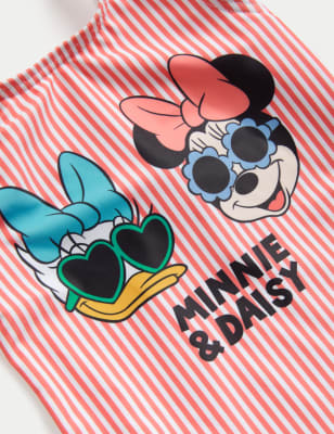 Minnie Mouse™ Striped Swimsuit (2-8 Yrs), M&S Collection