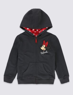 Minnie Mouse Cotton Blend Hoody Top (1-7 Years) Image 2 of 3