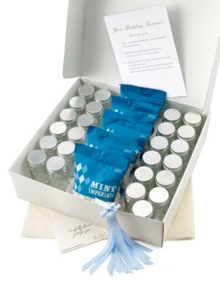 Mint Imperials Wedding Favours with Blue Ribbon - Pack of 25 Image 2 of 6