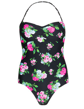 Mix & Match Floral Bandeau Swimsuit Image 2 of 5