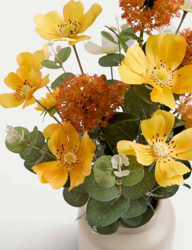 Mixed Flower Arrangement in Ceramic Pot 2 of 3