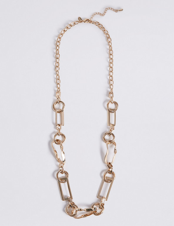 Mixed Shapes Chain Necklace Image 1 of 2