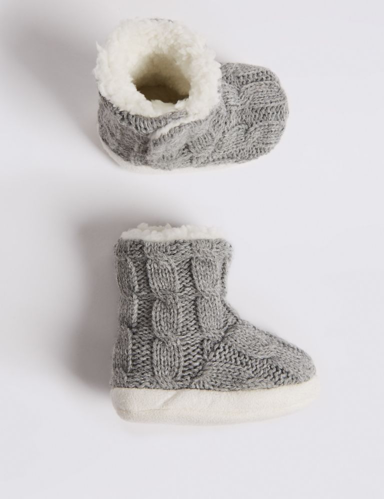 Moccasin Slipper Booties (0-24 Months) 2 of 4
